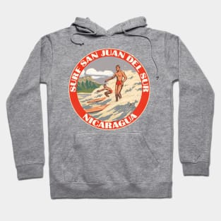 Surf Nicaragua San Juan Del Sur Vintage Travel Hoodie